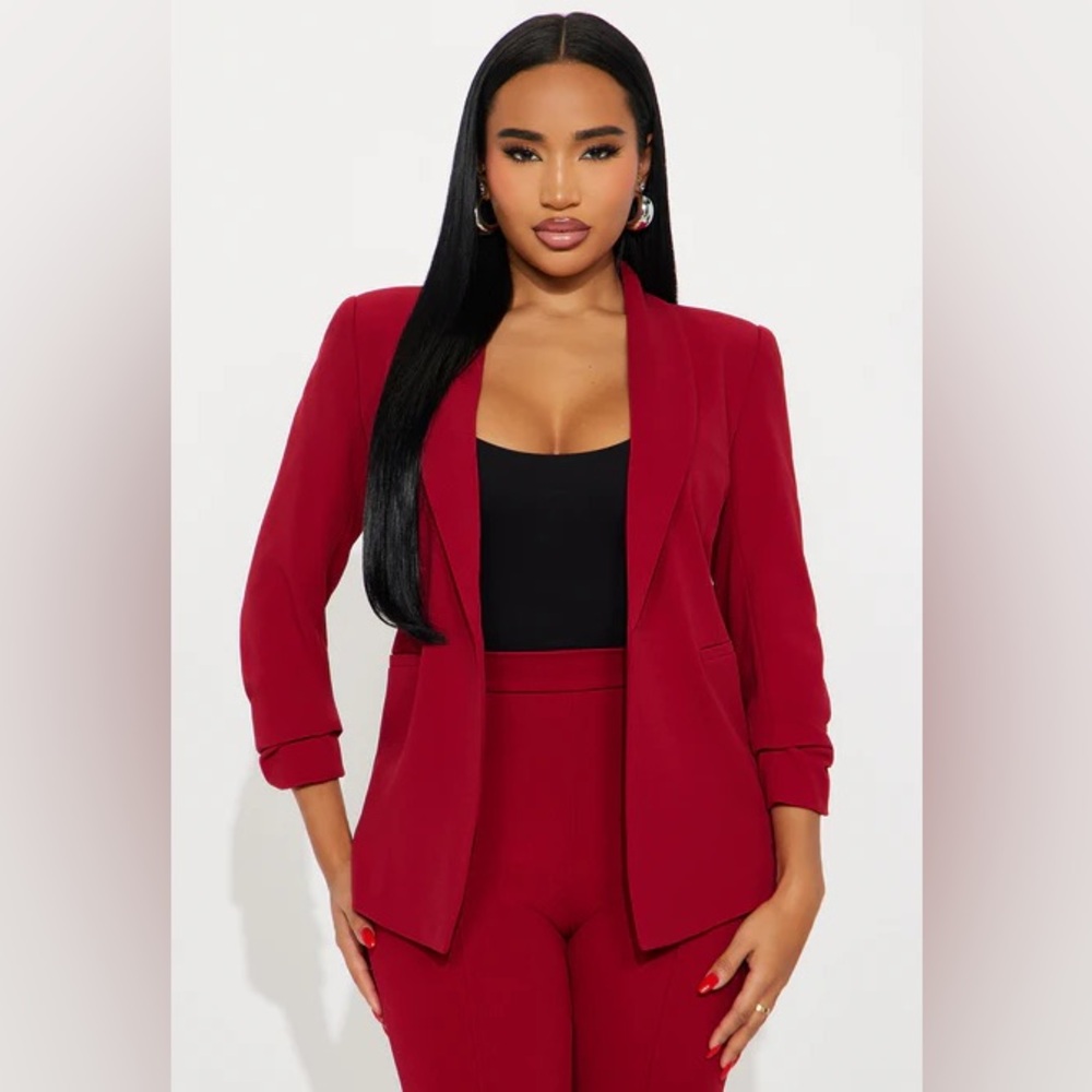 Fashion Nova Red Blazer